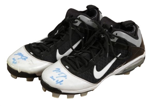 2011 Mike Trout Game Used and Signed Nike Cleats (Trout LOA)